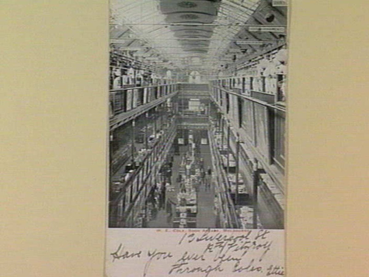 W. E. COLE, BOOK ARCADE, MELBOURNE (c. 1905)