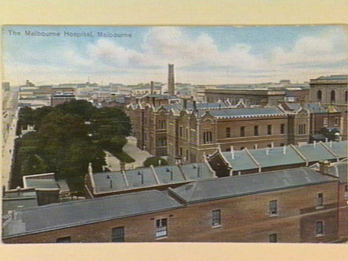 The Melbourne Hospital, Melbourne, Melbourne City (c. 1908)