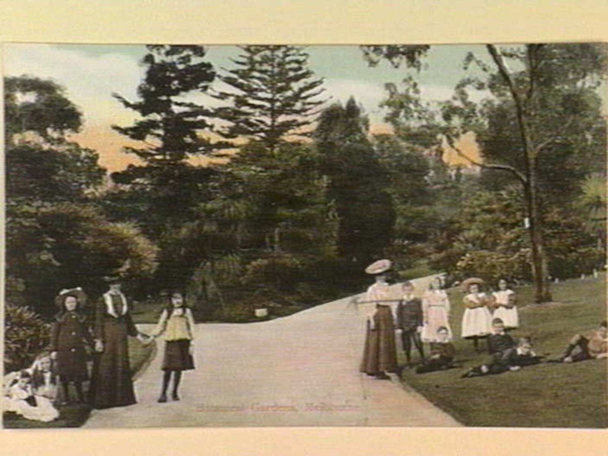 Botanical Gardens, Melbourne, Melbourne City (c. 1908)