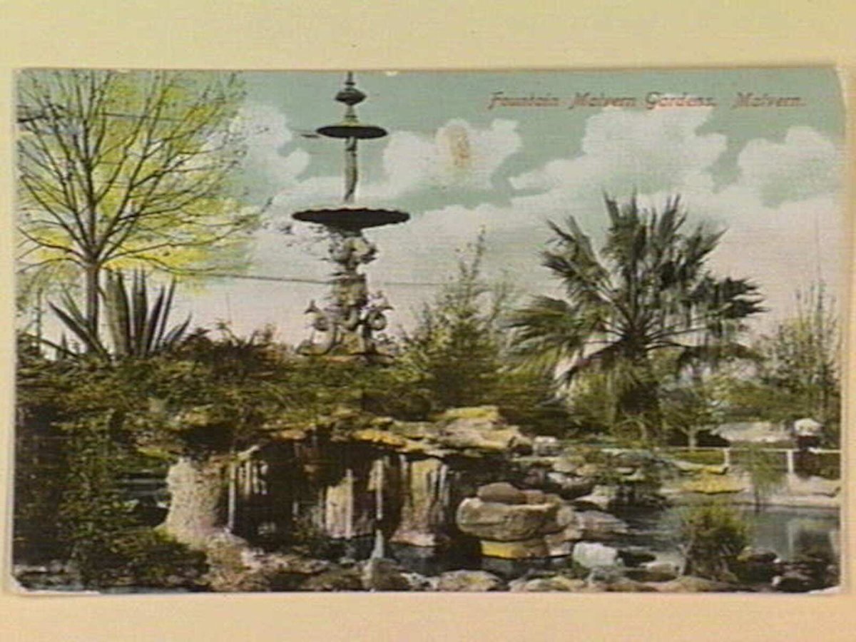 Fountain Malvern Gardens. Malvern (c. 1907)