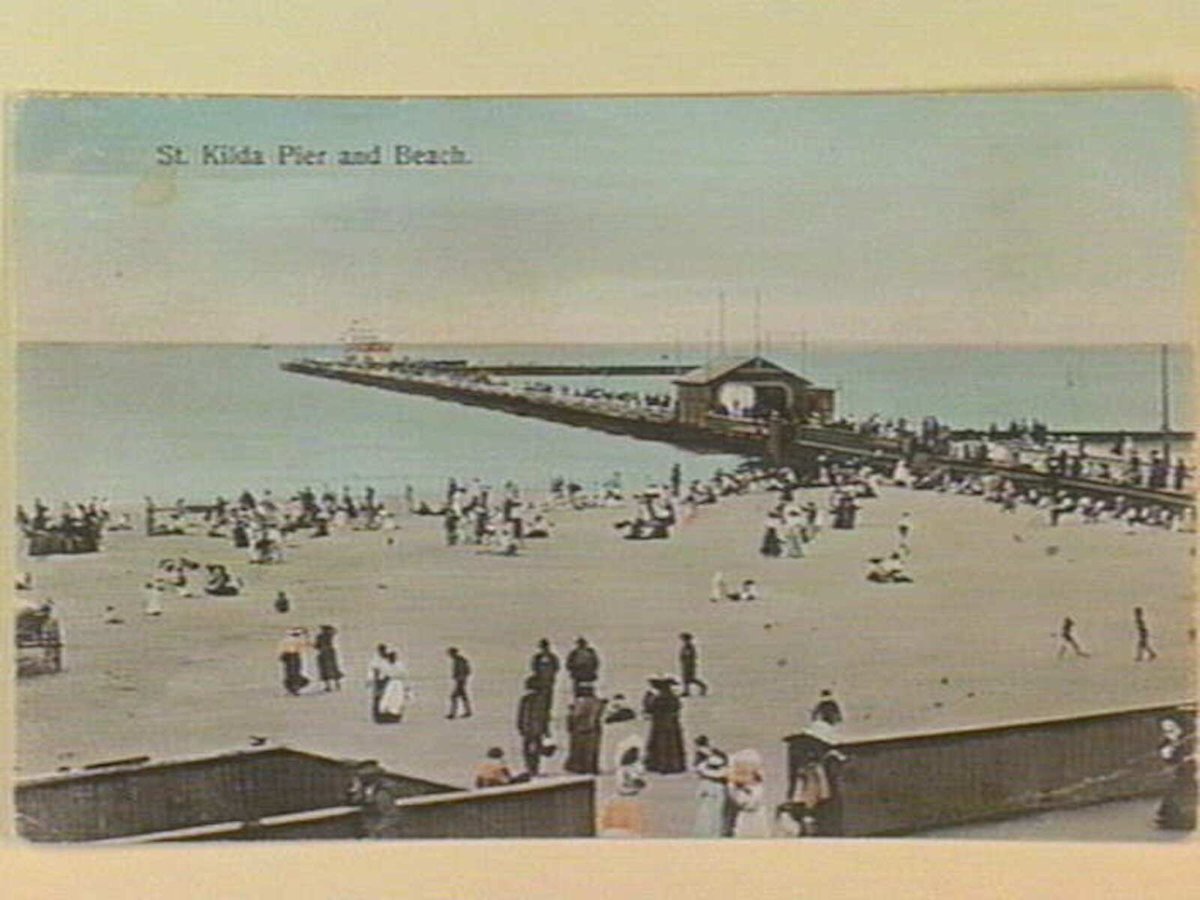 St. Kilda Pier and Beach, St Kilda (c. 1908)