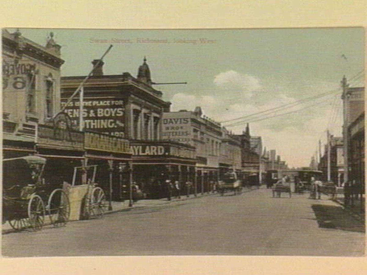 Swan Street, Richmond, looking West (c. 1906)