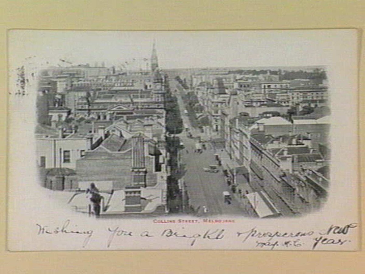 COLLINS STREET, MELBOURNE, Melbourne City (c. 1902)