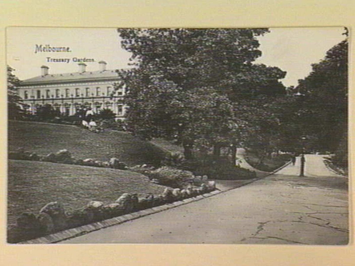 Melbourne. Treasury Gardens, East Melbourne (c. 1908)