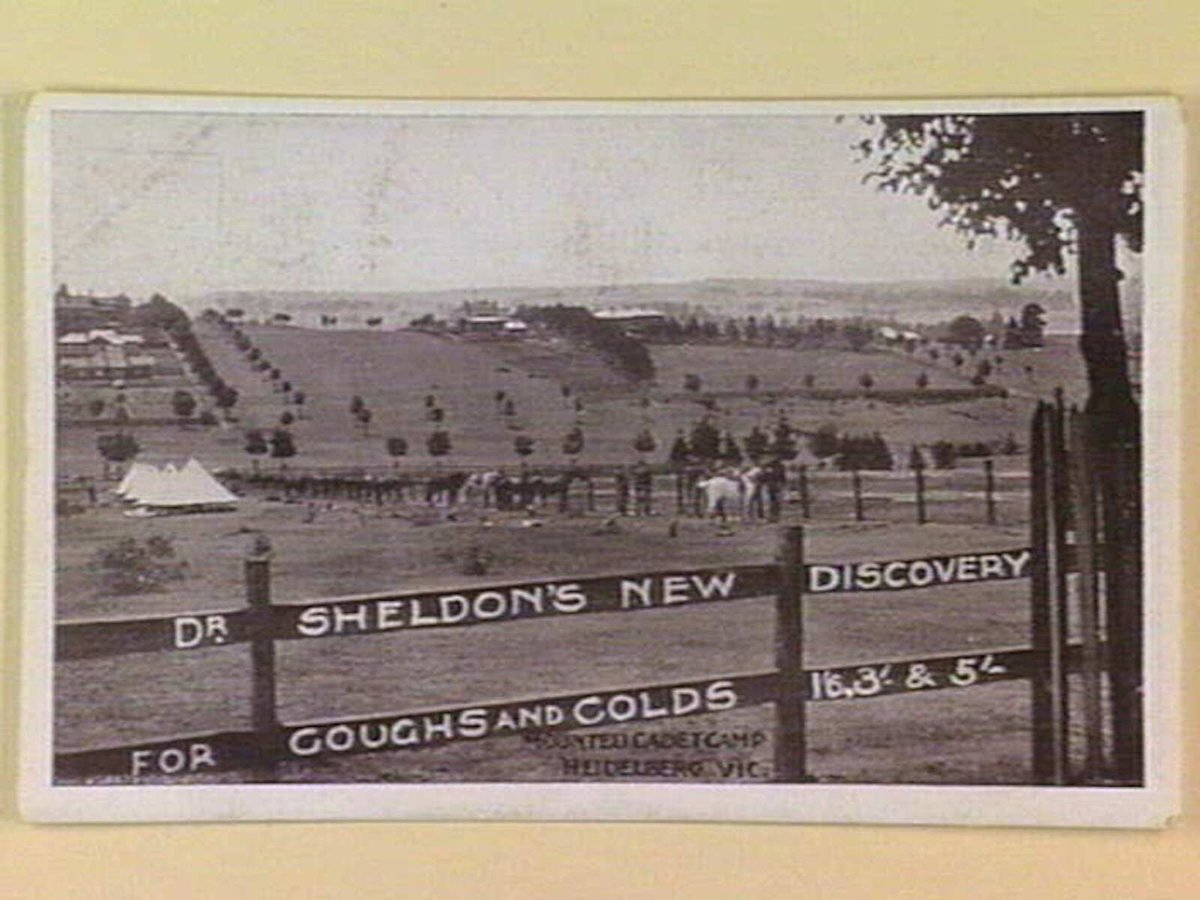 MOUNTED CADET CAMP HEIDELBERG VIC (c. 1910)