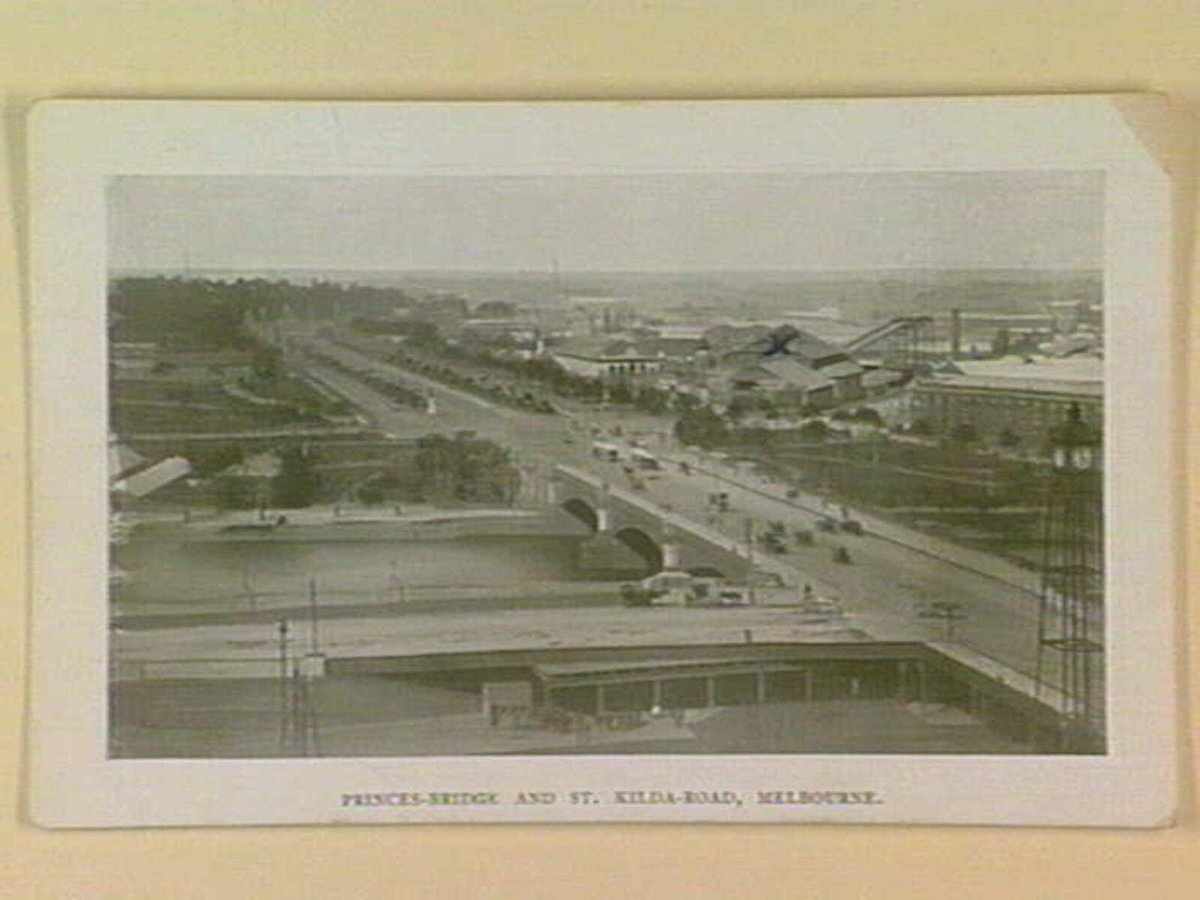PRINCES-BRIDGE AND ST. KILDA-ROAD, MELBOURNE, St Kilda (c. 1910)