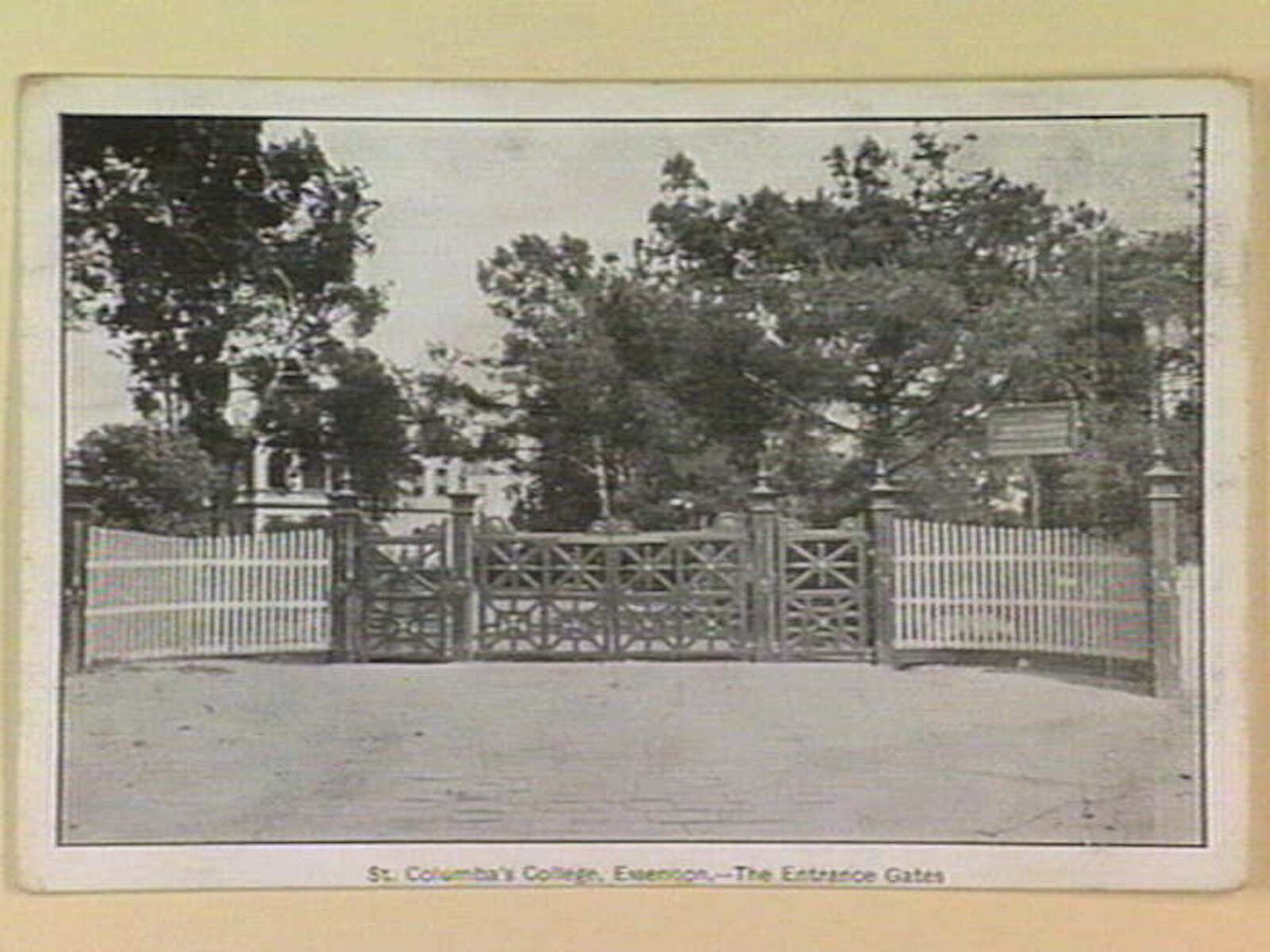 St. Columba's College, Essendon. - The Entrance Gates (c. 1910)
