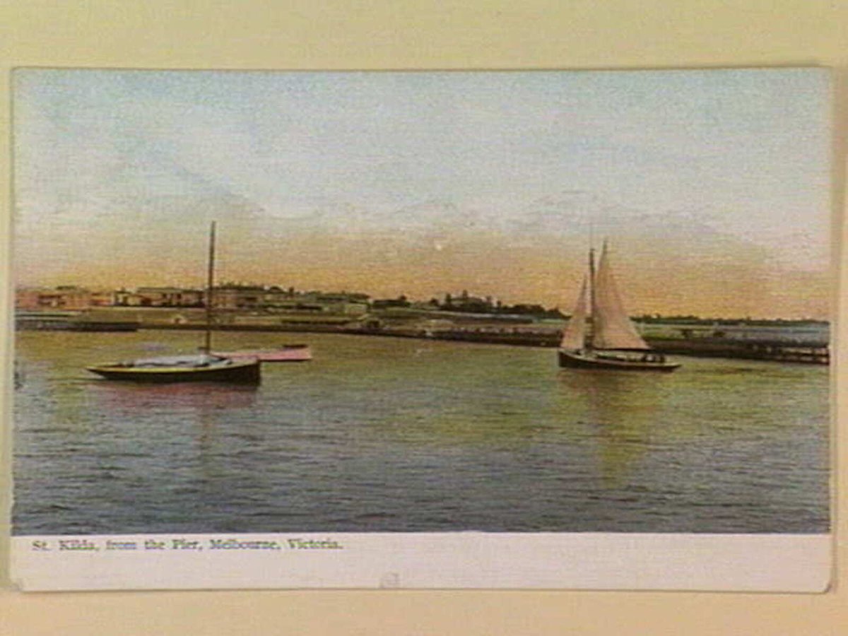 St. Kilda, from the Pier, Melbourne, Victoria, St Kilda (c. 1907)
