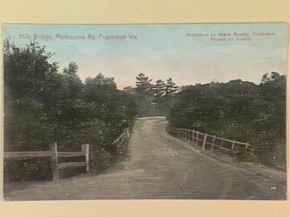 Mile Bridge, Melbourne Rd. Frankston Vie. [Vic] (c. 1905)