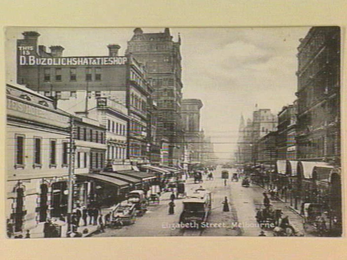Elizabeth Street, Melbourne, Melbourne City (c. 1908)