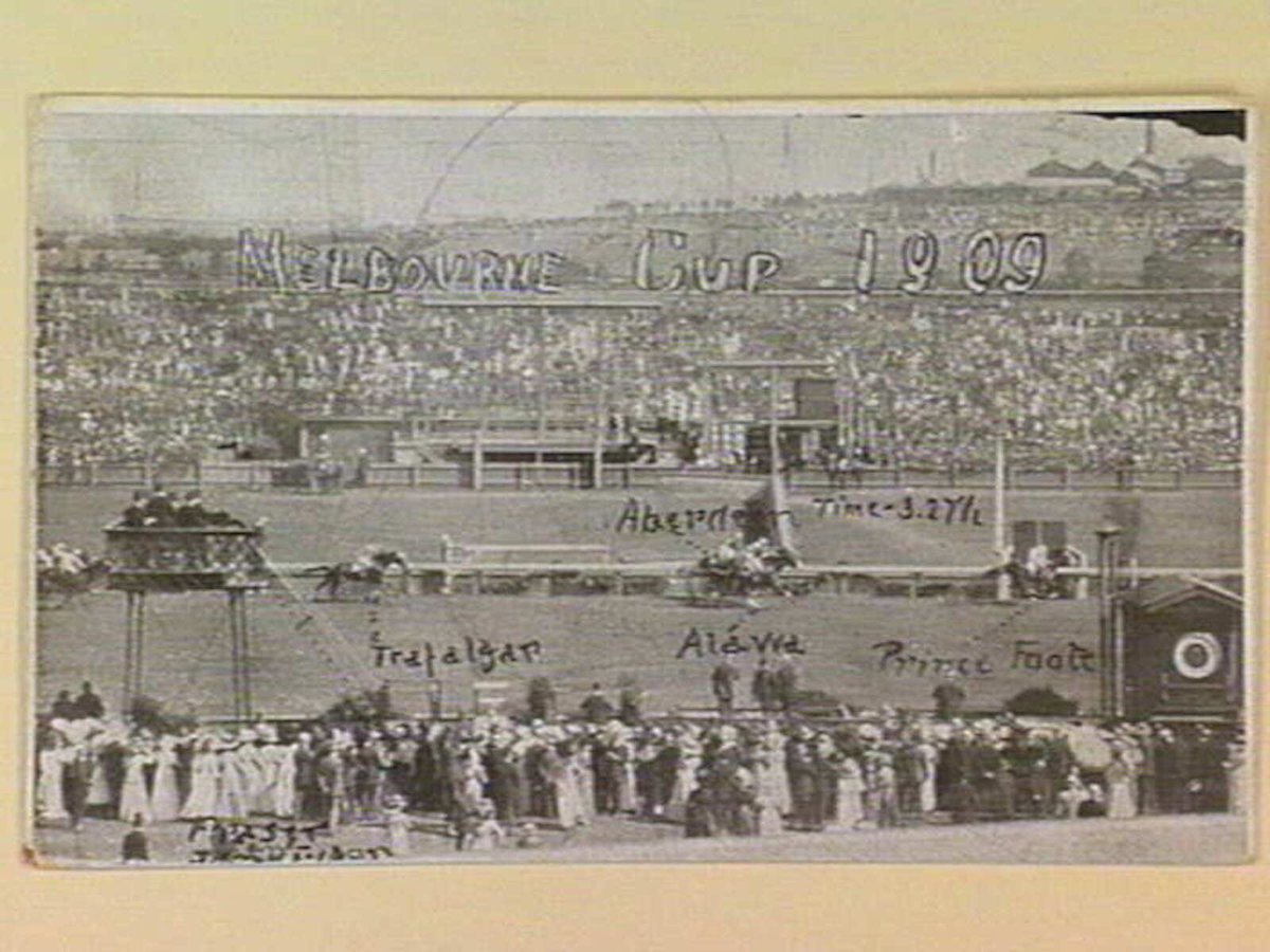 MELBOURNE CUP 1909, Flemington (c. 1909)