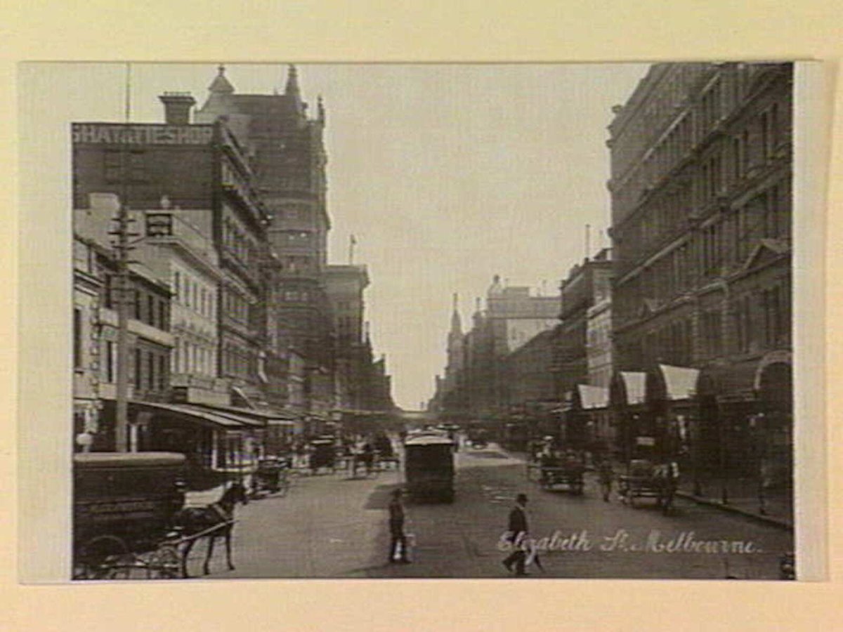 Elizabeth St. Melbourne, Melbourne City (c. 1908)