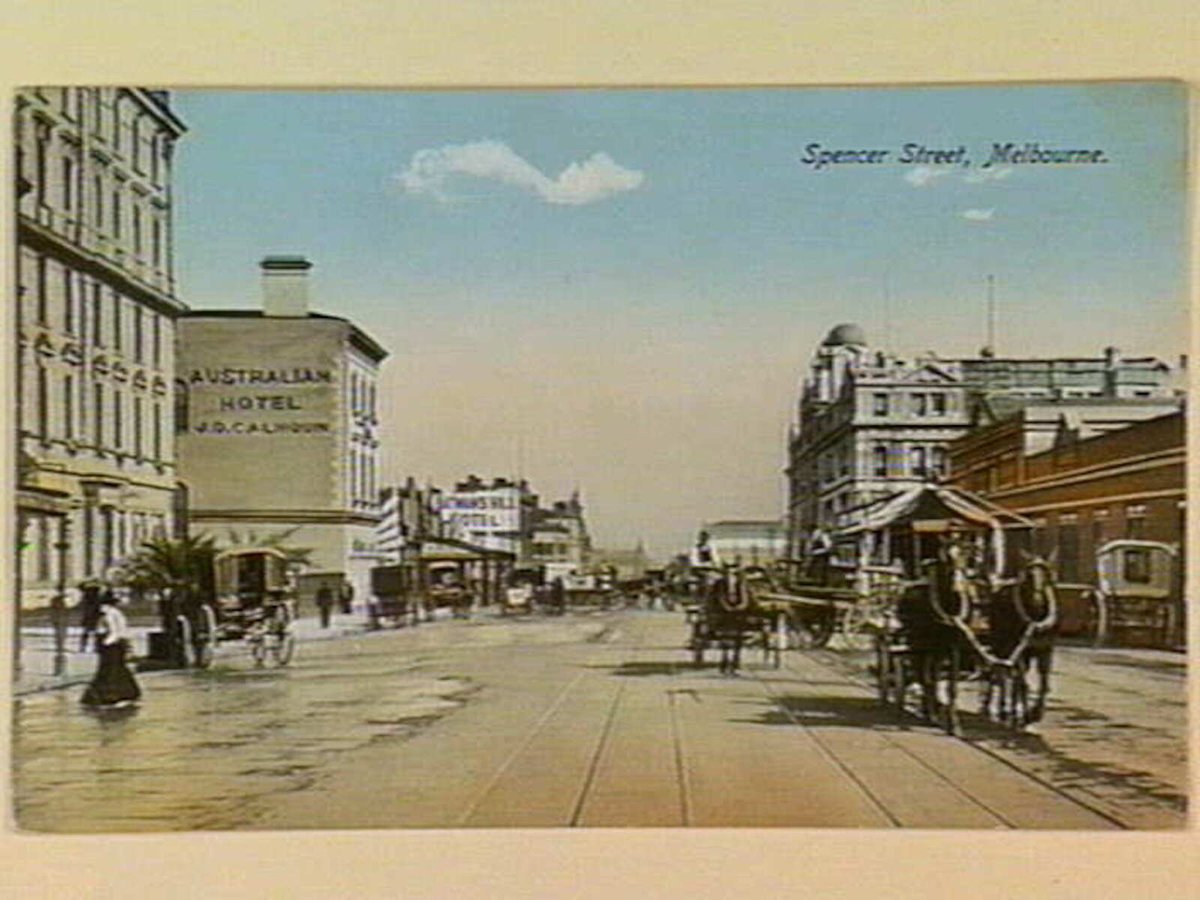 Spencer Street, Melbourne, Melbourne City (c. 1908)