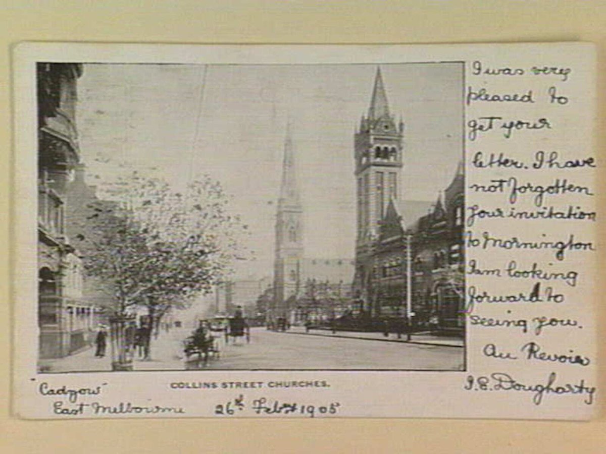 COLLINS STREET CHURCHES, Melbourne City (c. 1904)