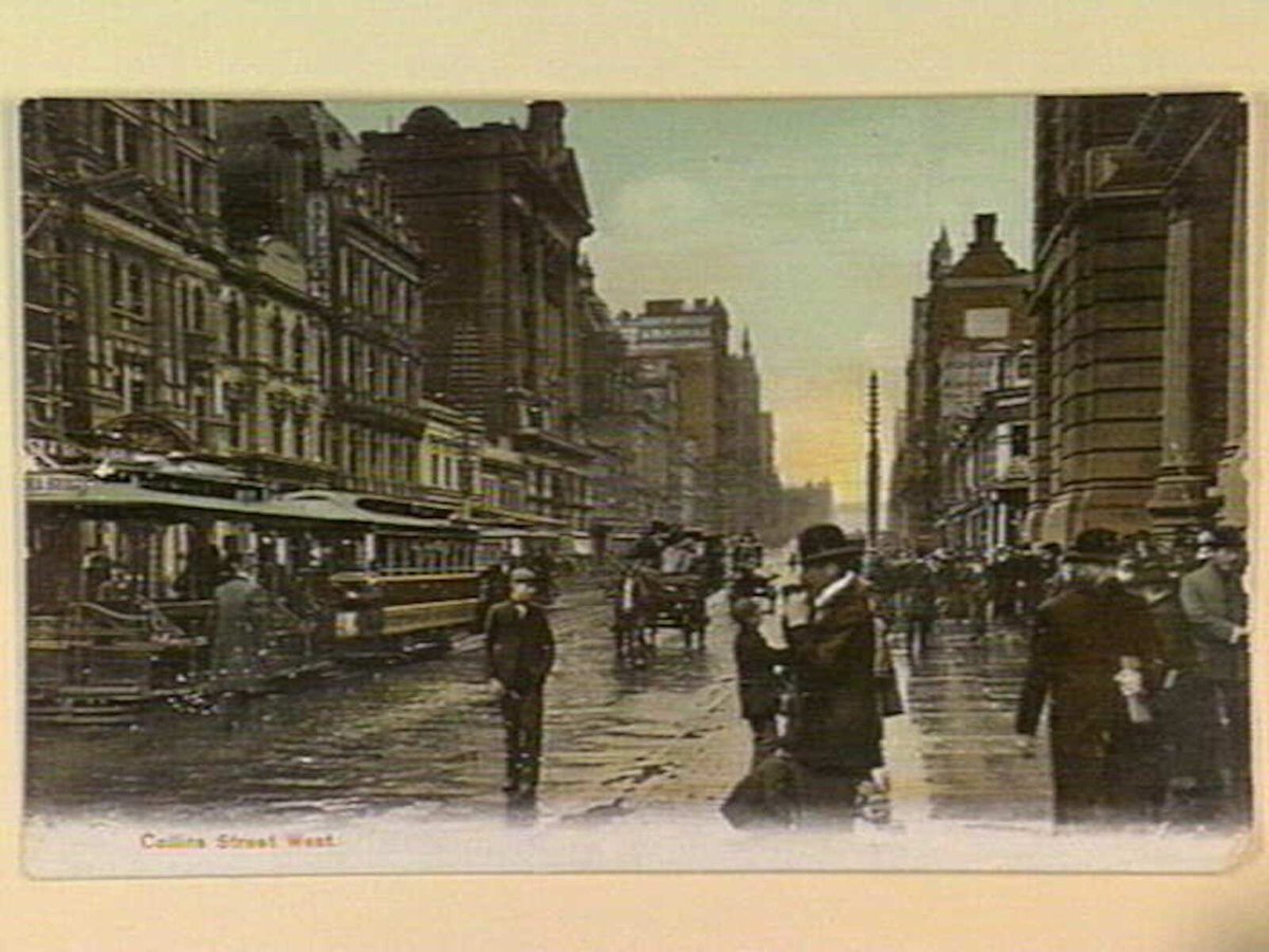 Collins Street West, Melbourne City (c. 1906)