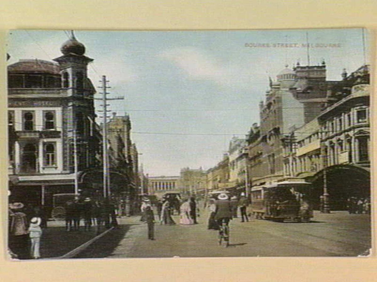 BOURKE STREET, MELBOURNE, Melbourne City (c. 1906)