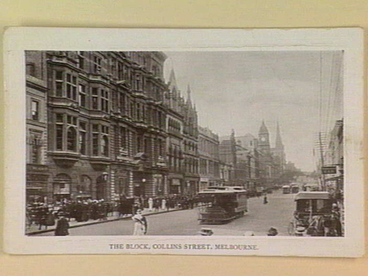 THE BLOCK, COLLINS STREET, MELBOURNE, Melbourne City (c. 1908)