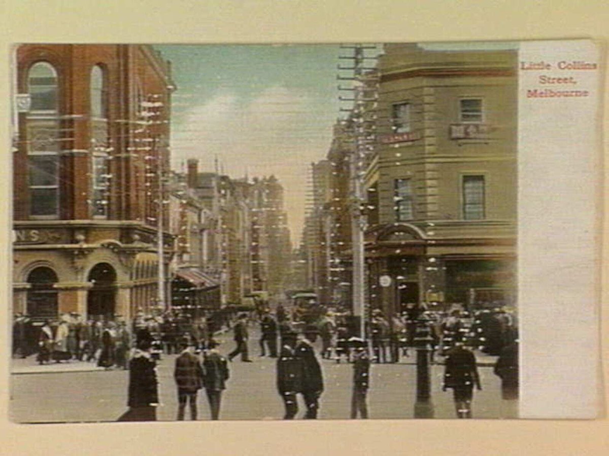 Little Collins Street, Melbourne, Melbourne City (c. 1908)