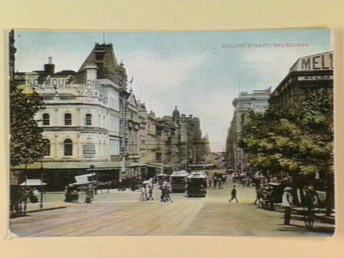 COLLINS STREET, MELBOURNE, Melbourne City (c. 1906)