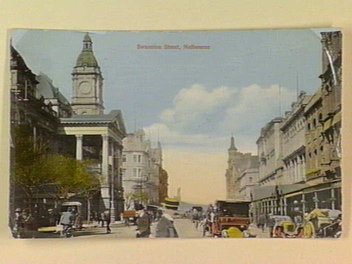 Swanston Street, Melbourne, Melbourne City (c. 1908)