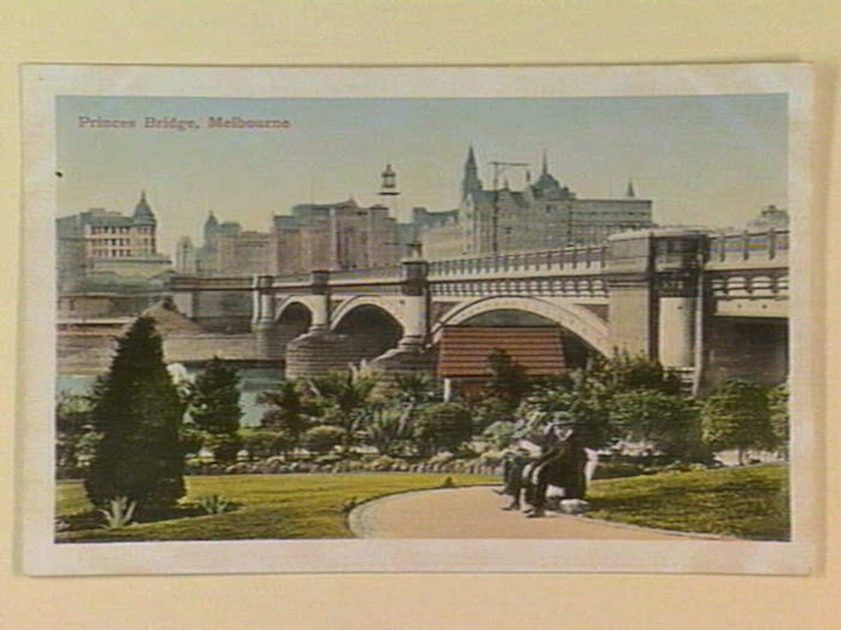 Princes Bridge, Melbourne, Melbourne City (c. 1912)