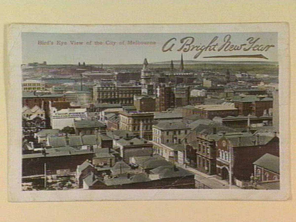 Bird's Eye View of the City of Melbourne (c. 1910)
