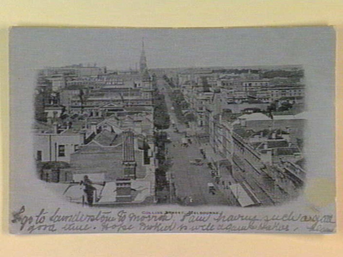 COLLINS STREET, MELBOURNE, Melbourne City (c. 1905)