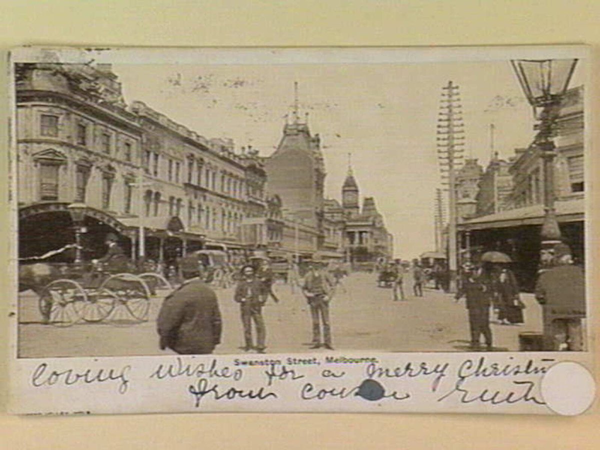 Swanston Street, Melbourne, Melbourne City (c. 1904)