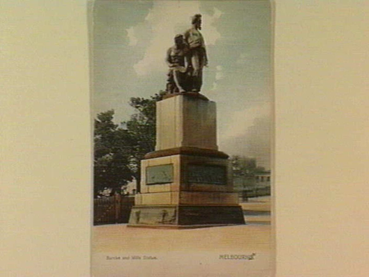 Burke and Wills Statue. MELBOURNE (c. 1903)
