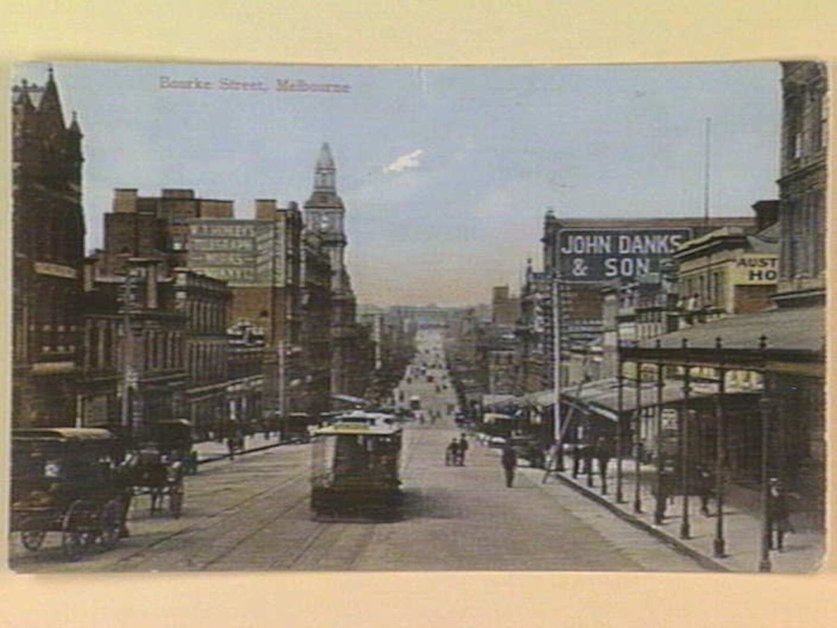 Bourke Street, Melbourne, Melbourne City (c. 1907)