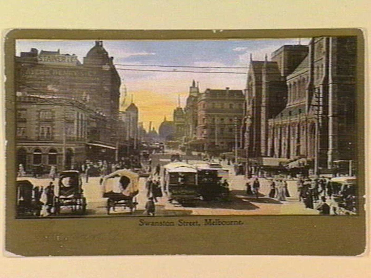 Swanston Street, Melbourne, Melbourne City (c. 1904)