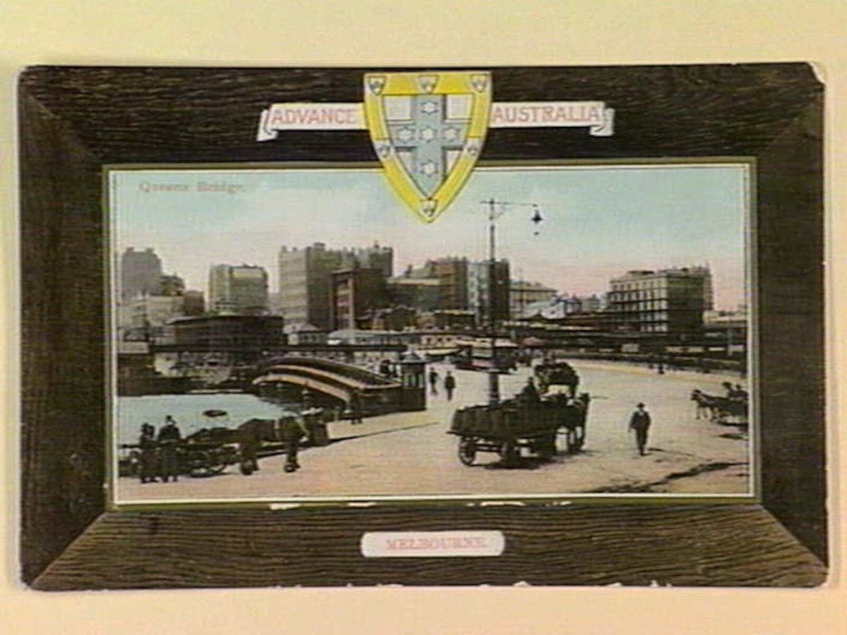 Queens Bridge. MELBOURNE, Melbourne City (c. 1910)
