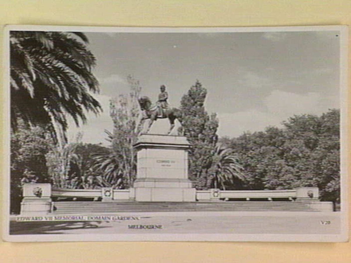 EDWARD V11 MEMORIAL. DOMAIN GARDENS, MELBOURNE, Melbourne City (1930–40)