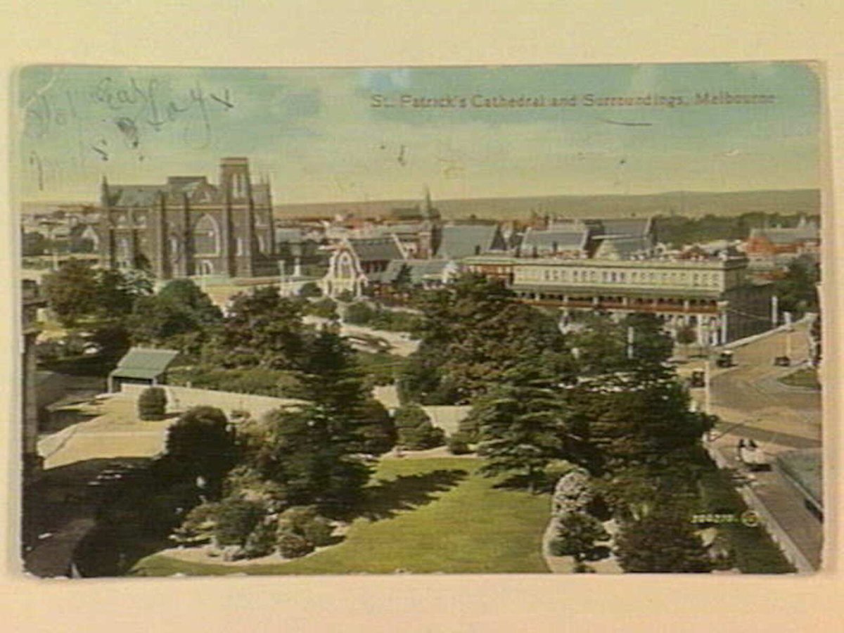St. Patrick's Cathedral and Surroundings, Melbourne, East Melbourne (c. 1910)