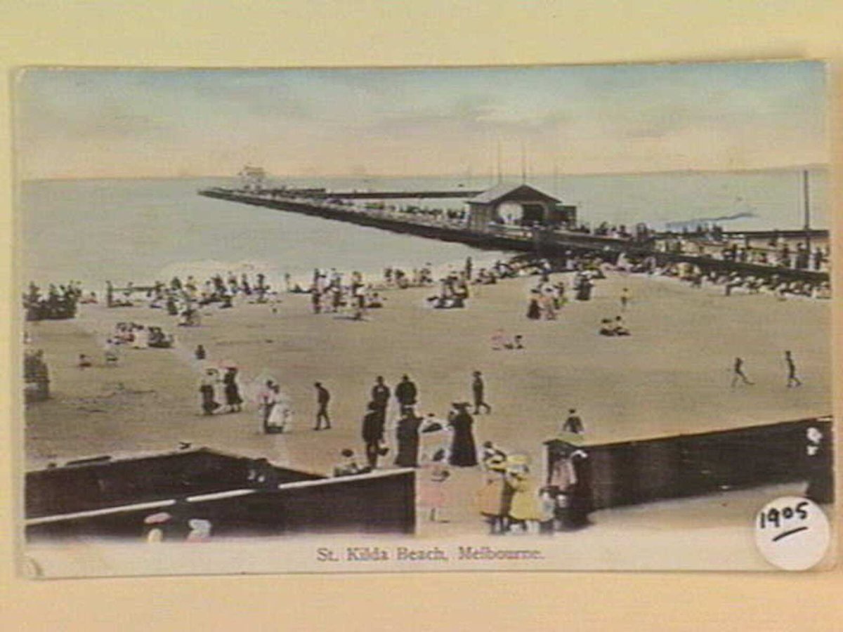 St. Kilda Beach, Melbourne, St Kilda (c. 1905)