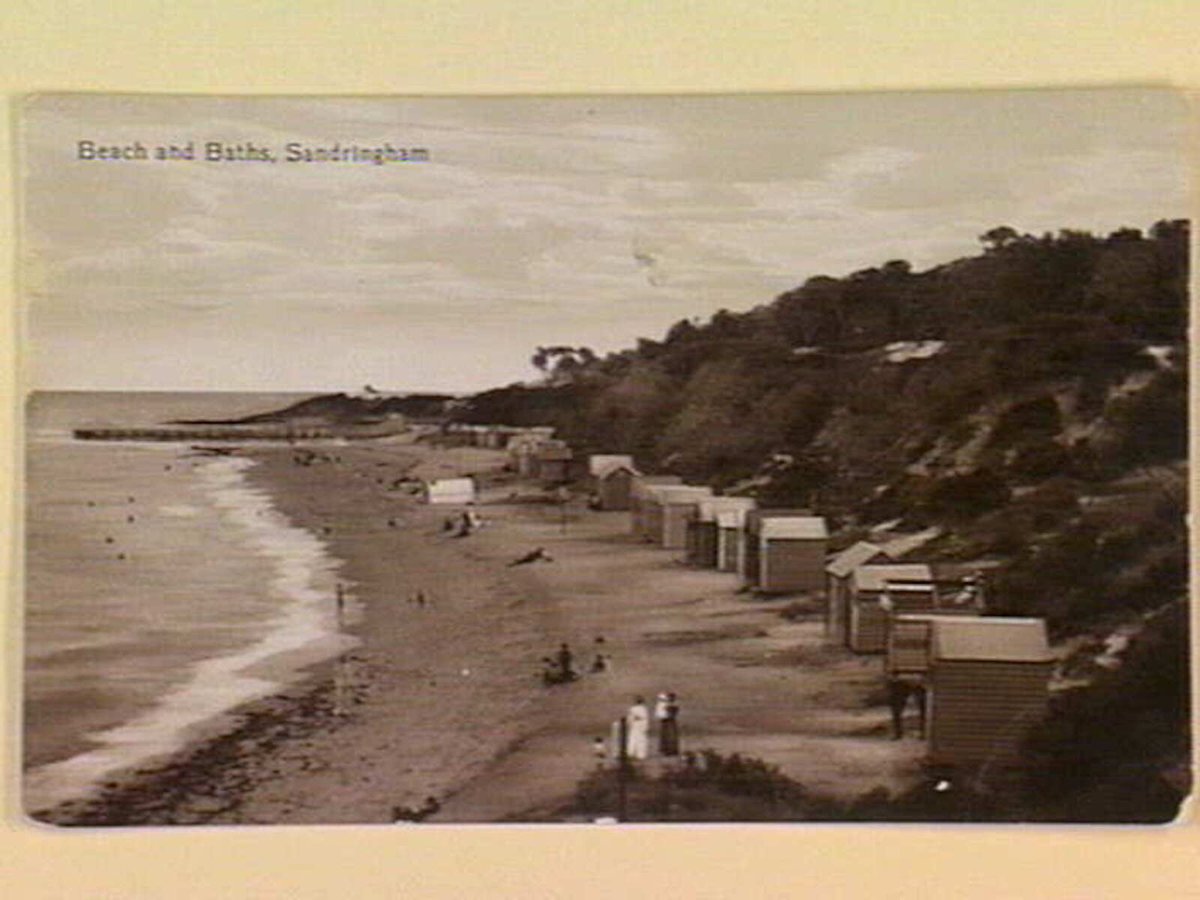 Beach and Baths, Sandringham (c. 1914)