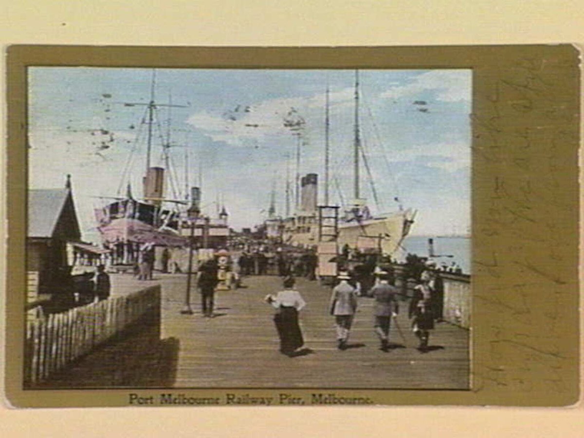 Port Melbourne Railway Pier, Melbourne (c. 1904)