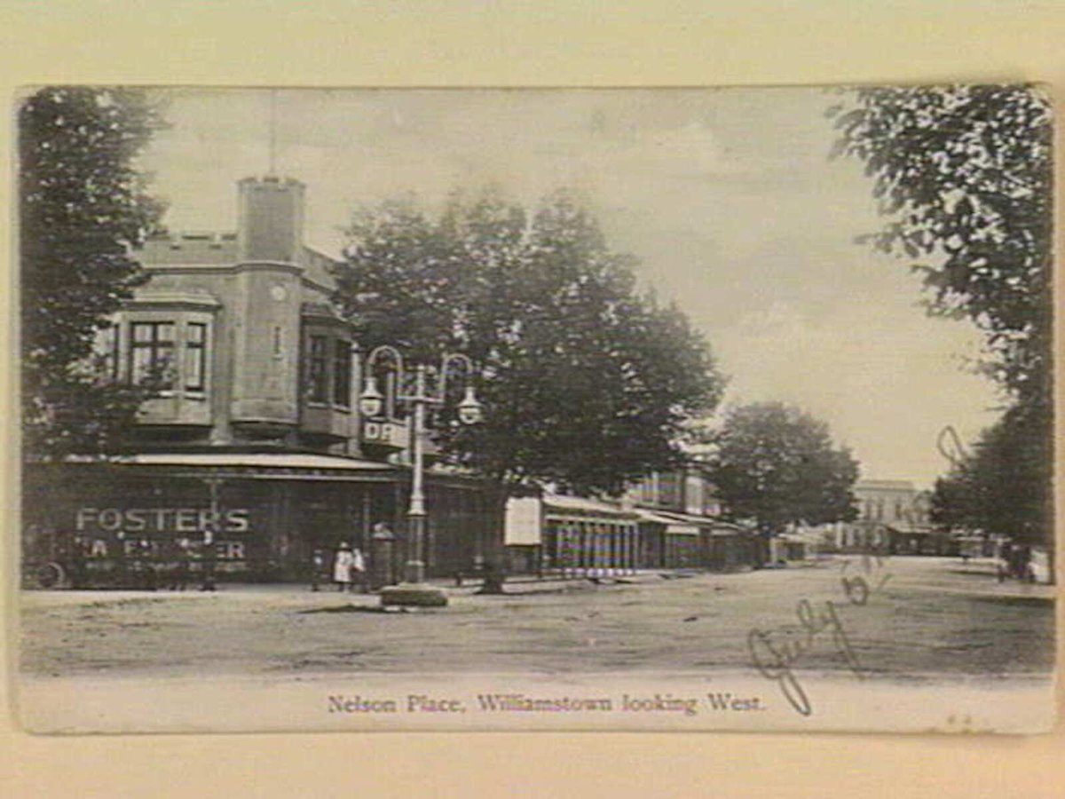 Nelson Place, Williamstown looking West (c. 1908)