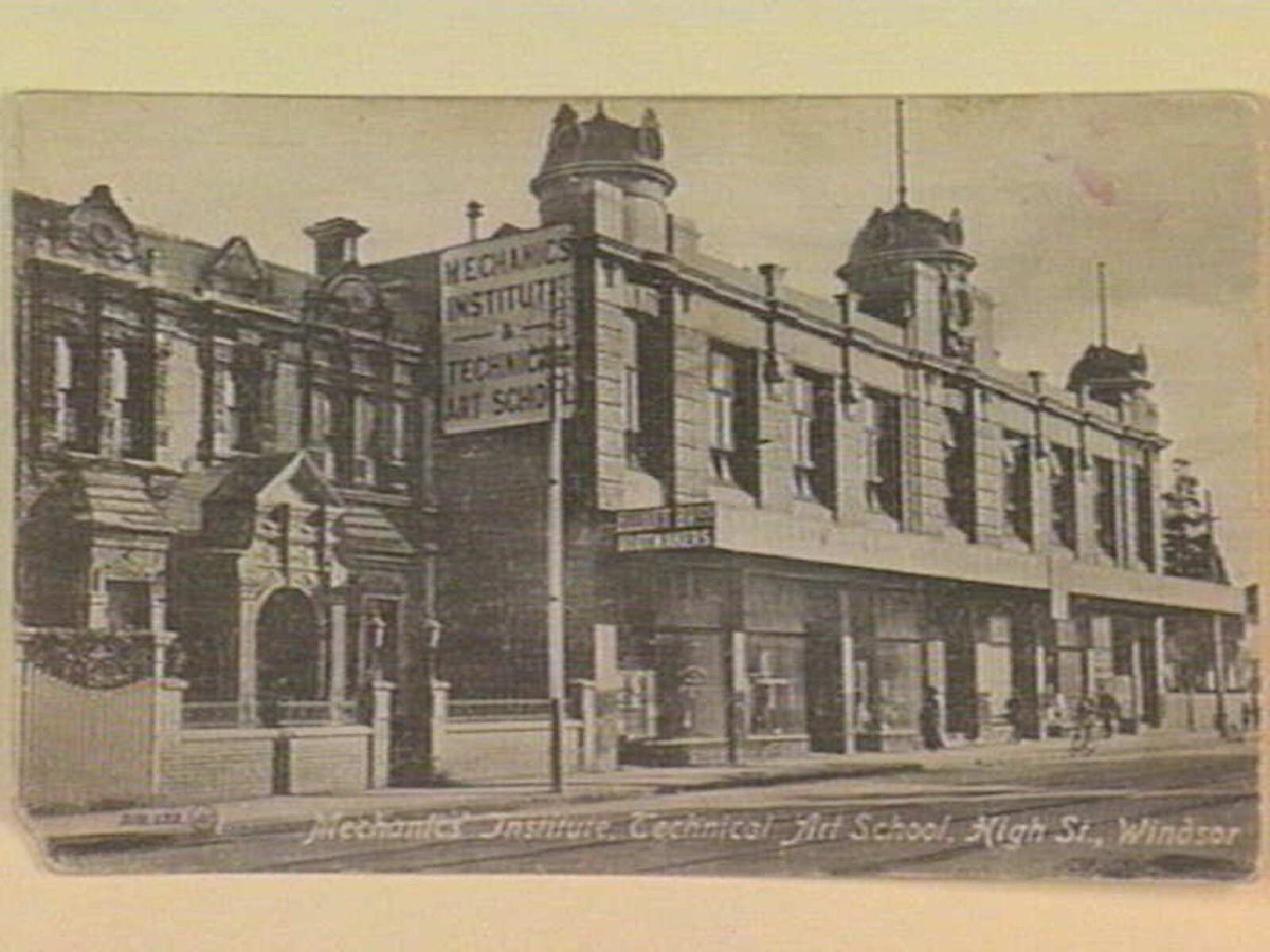 Mechanics' Institute, Technical Art School, High St., Windsor (c. 1910)