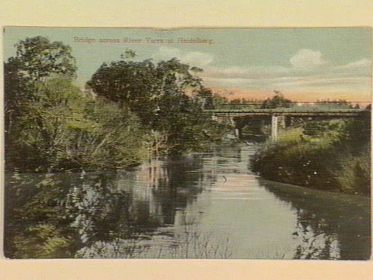 Bridge across River Yarra at Heidelberg (c. 1910)