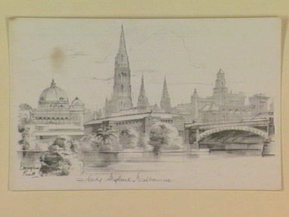 City Skyline Melbourne (1940s)