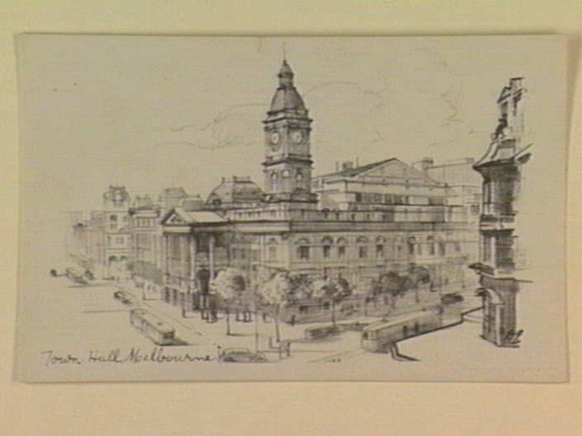 Town Hall, Melbourne, Melbourne City (1940s)