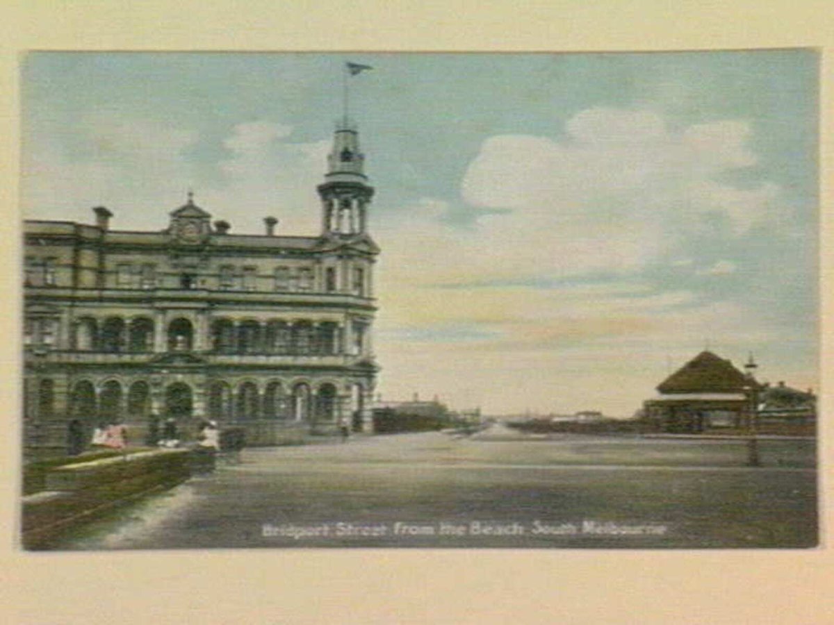 Bridport Street From the Beach, South Melbourne (1905–14)