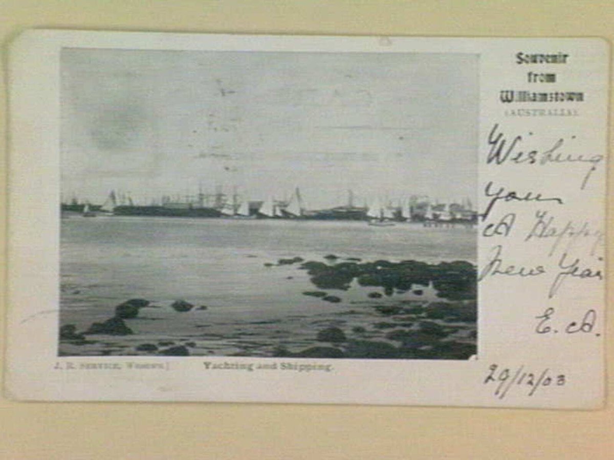 Yachting and Shipping. Souvenir from Williamstown (AUSTRALIA) (c. 1903)