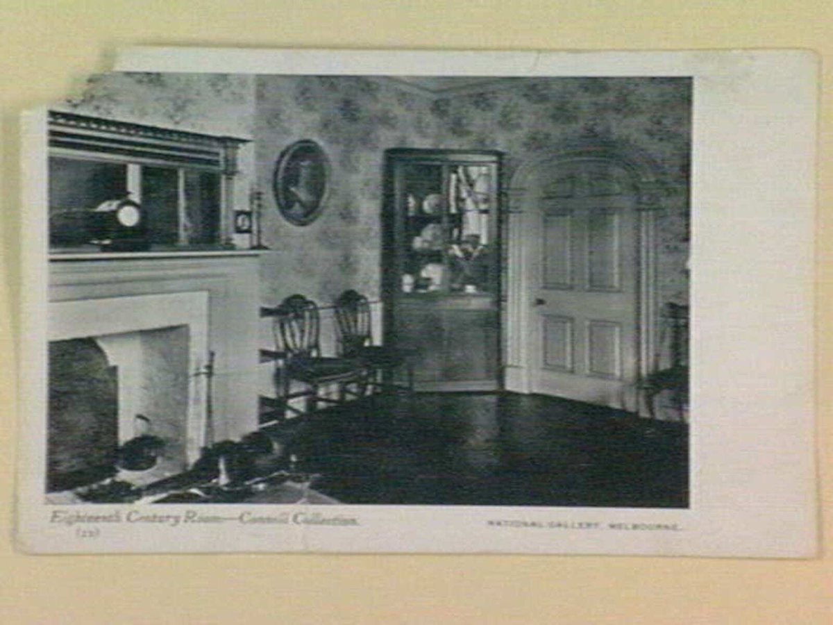 Eighteenth Century Room - Connell Collection. NATIONAL GALLERY, MELBOURNE, Melbourne City (1905–14)
