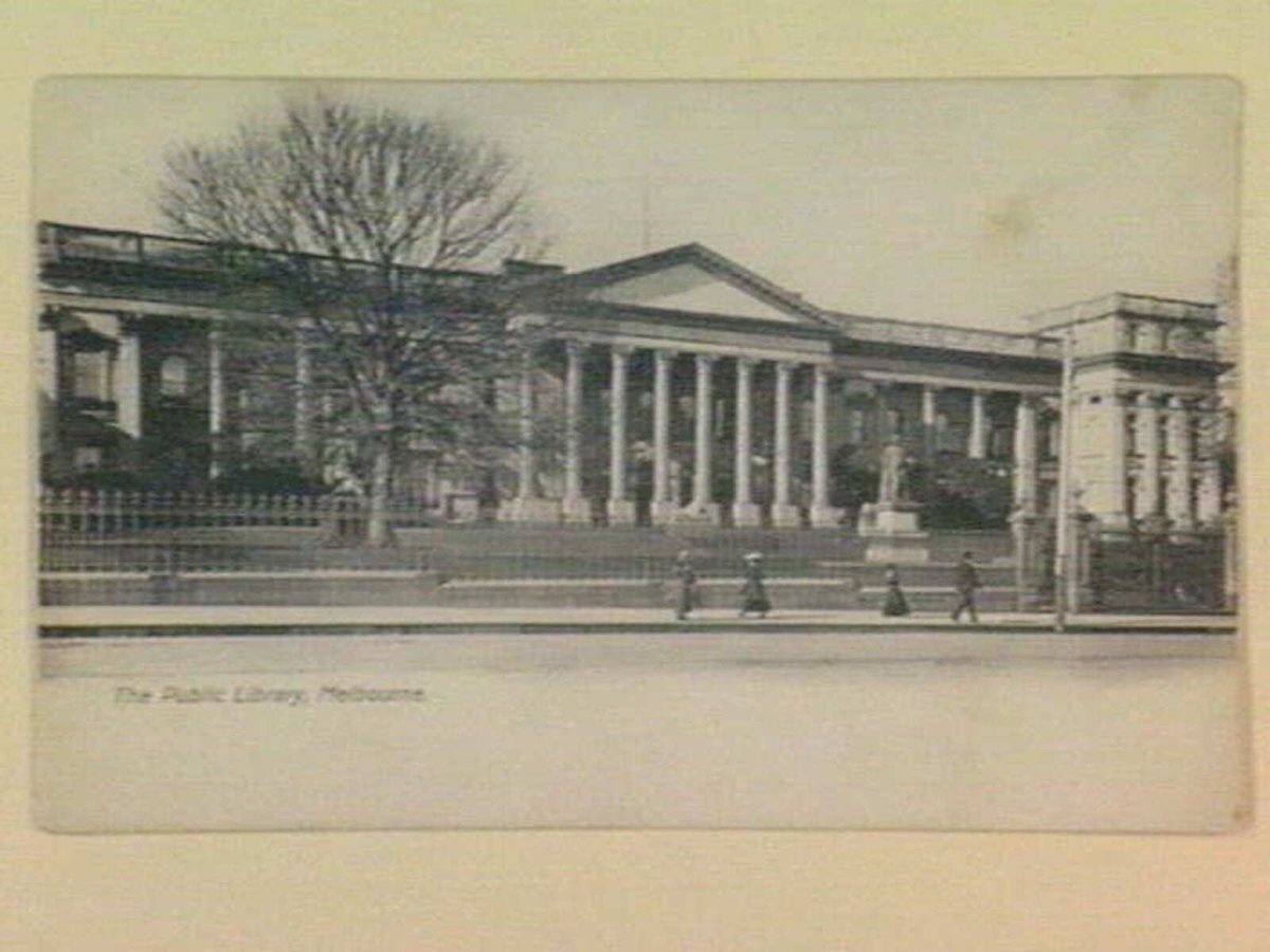 The Public Library, Melbourne, Melbourne City (c. 1906)