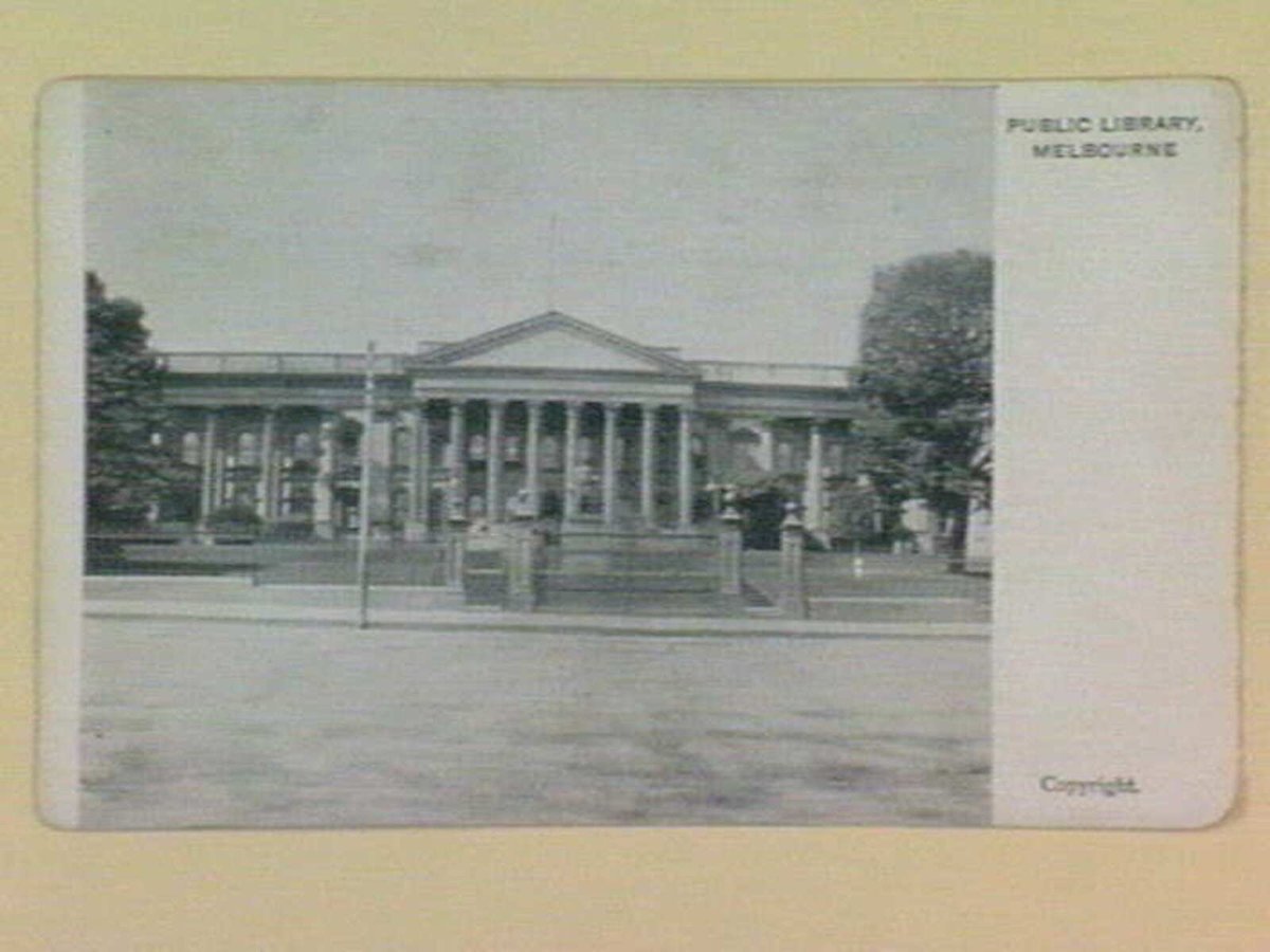 PUBLIC LIBRARY, MELBOURNE, Melbourne City (1905–14)