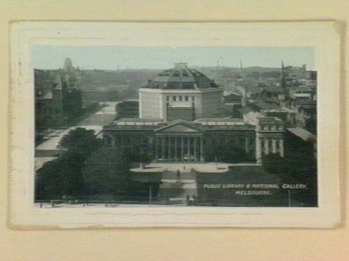 PUBLIC LIBRARY & NATIONAL GALLERY, MELBOURNE, Melbourne City (c. 1912)