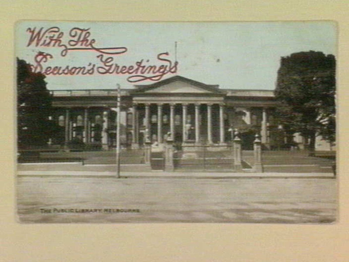 The Public Library, Melbourne, Melbourne City (c. 1906)