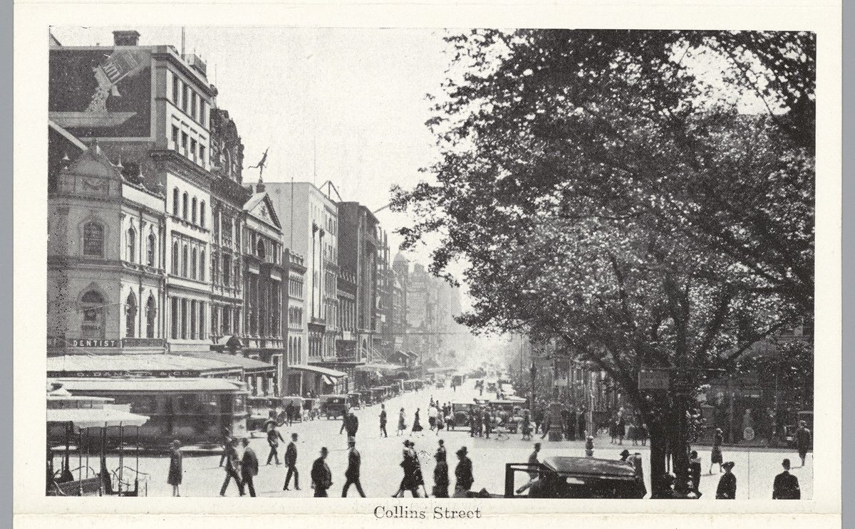 Collins Street, Melbourne City (c. 1940)